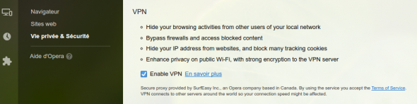 VPNOpera1 - Opéra intégrera le VPN SurfEasy